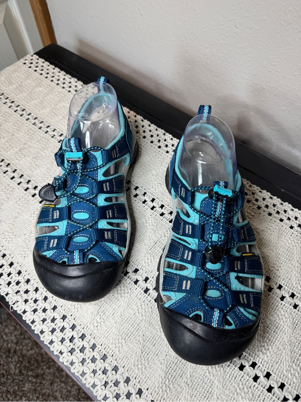 Women’s Keen Navy and Aqua Closed-Toe Sport Sandals